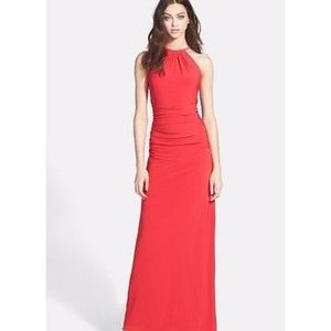 Jersey halter gown